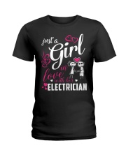 Womens Just A Girl In Love With Her Electr Ladies T-Shirt thumbnail