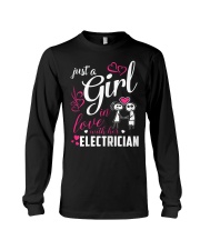 Womens Just A Girl In Love With Her Electr Long Sleeve Tee thumbnail