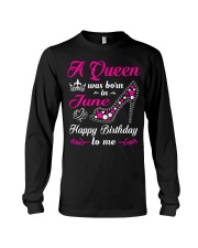 A Queen Was Born In June Birthday Shirts For Long Sleeve Tee thumbnail