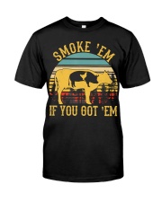 Vintage Smoke 'Em If You Got 'Em BBQ Grilling Classic T-Shirt front