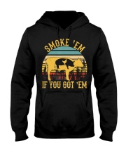 Vintage Smoke 'Em If You Got 'Em BBQ Grilling Hooded Sweatshirt thumbnail