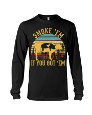 Vintage Smoke 'Em If You Got 'Em BBQ Grilling Long Sleeve Tee thumbnail