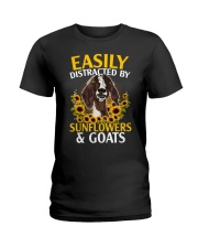 Easily Distracted By Sunflowers A Ladies T-Shirt thumbnail