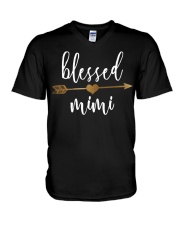 Cute Gold Arrow Blessed Mimi Shirt Than V-Neck T-Shirt thumbnail