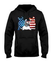 American French Bulldog Patriot Hooded Sweatshirt thumbnail