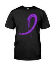 Chiari Malformation T-Shirt Purple Graffiti Classic T-Shirt front