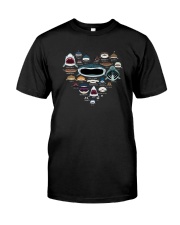 Great White Whitetip Reef Cat Shark Shirt Classic T-Shirt front