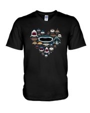 Great White Whitetip Reef Cat Shark Shirt V-Neck T-Shirt thumbnail