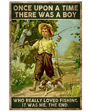 There was a boy who really loved fishing 24x36 Poster front