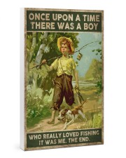 There was a boy who really loved fishing 24x36 Gallery Wrapped Canvas Prints thumbnail