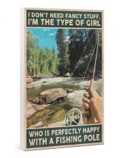 I'm perfectly happy with a fishing role 24x36 Gallery Wrapped Canvas Prints thumbnail