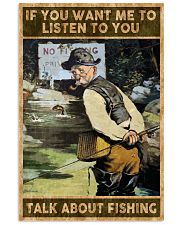 Talk about fishing 24x36 Poster front