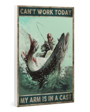 Can't work today My arm is in a cast 24x36 Gallery Wrapped Canvas Prints thumbnail