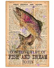 Don't live a life of fish and dream to fly 24x36 Poster front
