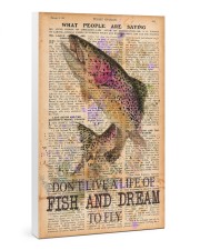 Don't live a life of fish and dream to fly 24x36 Gallery Wrapped Canvas Prints thumbnail