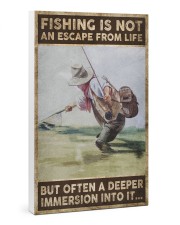 Fishing is not an escape from life Gallery Wrapped Canvas Prints tile