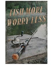 Fish more worry less 24x36 Poster front