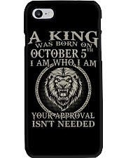 OCTOBER KING 5 Phone Case tile