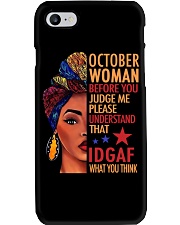 OCTOBER WOMAN LHA Phone Case tile