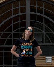 SLOTH RUNNING Ladies T-Shirt lifestyle-women-crewneck-front-1