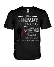 Grumpy Old Man V-Neck T-Shirt thumbnail