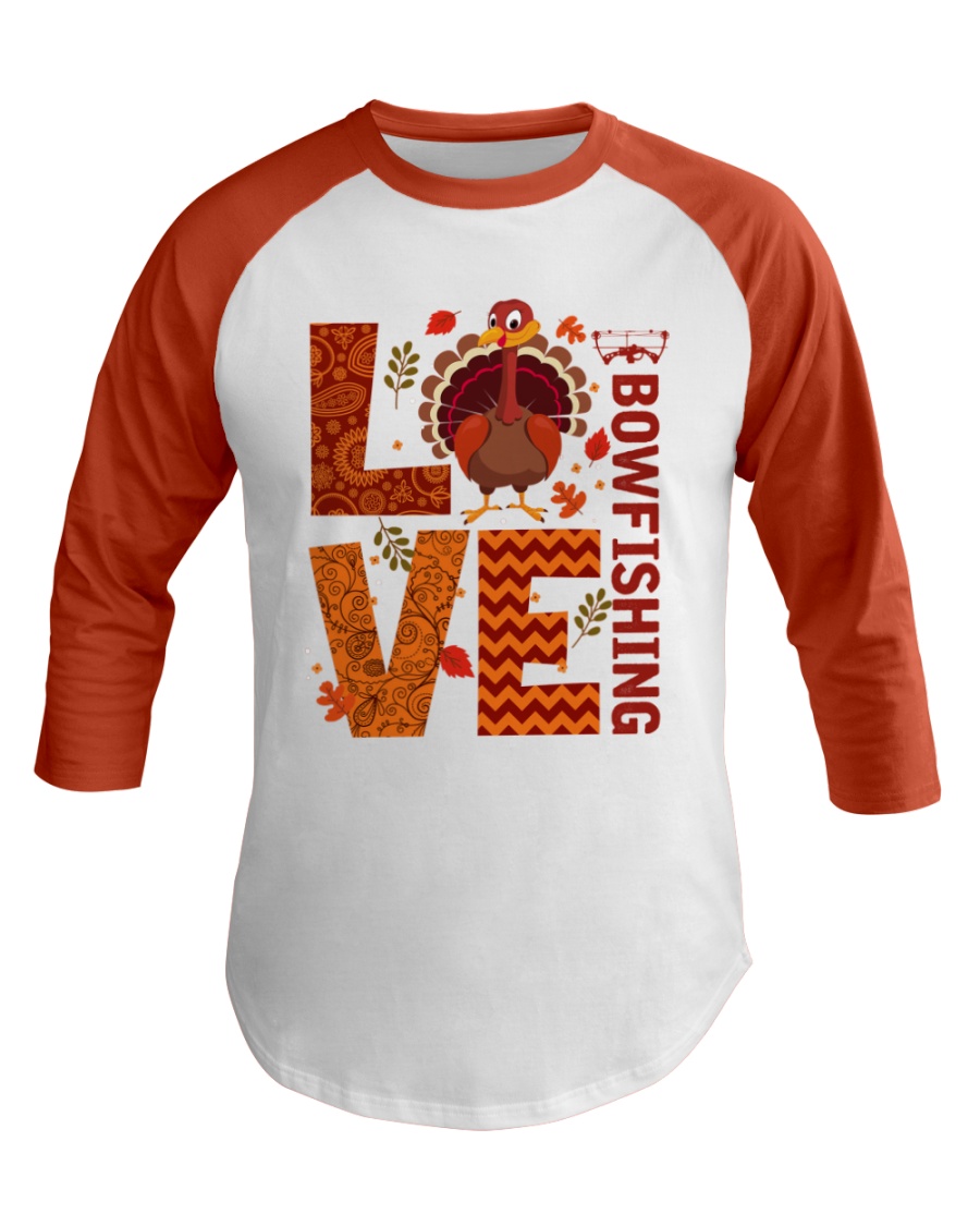 Bow Fishing Baseball Tee