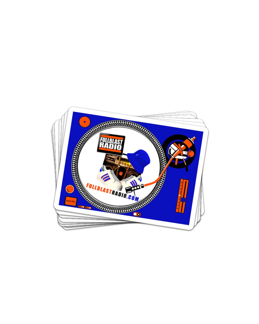 Fullblastradio Stickers Sticker - 8 pack (Horizontal)
