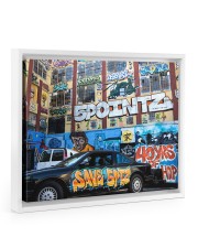 5 Pointz Graffiti 14x11 White Floating Framed Canvas Prints thumbnail