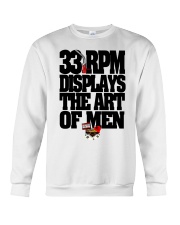 33 RPM DISPLAYS THE ART OF MEN Crewneck Sweatshirt thumbnail