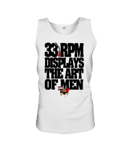 33 RPM DISPLAYS THE ART OF MEN Unisex Tank thumbnail