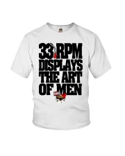 33 RPM DISPLAYS THE ART OF MEN Youth T-Shirt thumbnail