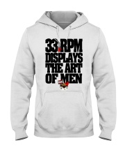 33 RPM DISPLAYS THE ART OF MEN Hooded Sweatshirt thumbnail
