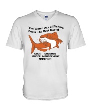 Court Ordered Anger Management T Shirt V-Neck T-Shirt tile