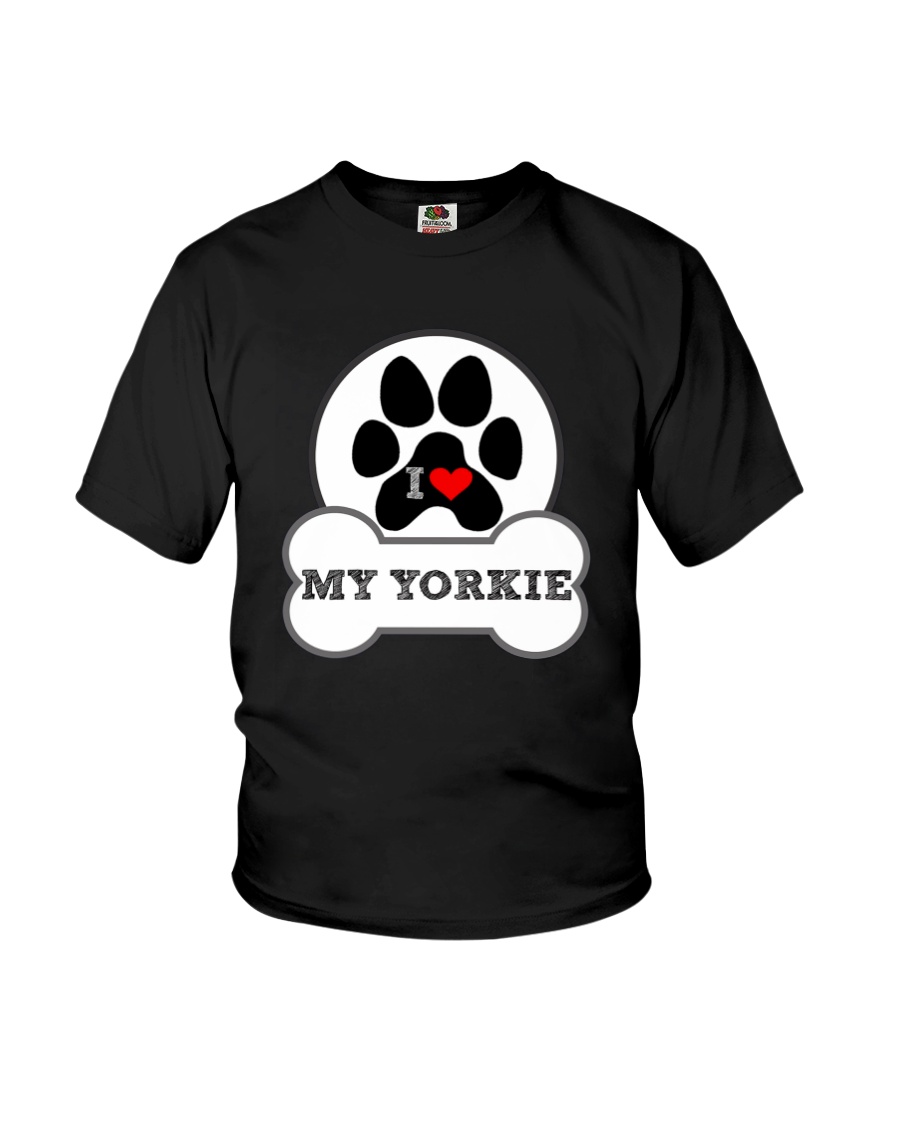i love my yorkie dog T shirt Youth T-Shirt