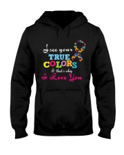 AUTISM AUTISM AUTISM AUTISM AUTISM AUTISM Hooded Sweatshirt front