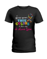 AUTISM AUTISM AUTISM AUTISM AUTISM AUTISM Ladies T-Shirt thumbnail