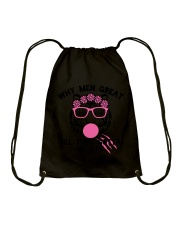 Why Men Great Till They Gotta Be Ate Drawstring Bag thumbnail