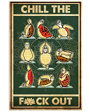 Turtle Yoga Chill The Fck Out 11x17 Poster front
