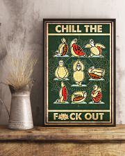 Turtle Yoga Chill The Fck Out 11x17 Poster lifestyle-poster-3