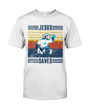 Jesus Saves Hockey Vintage Classic T-Shirt front