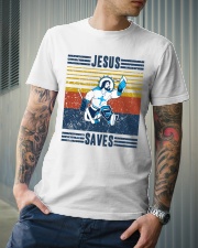 Jesus Saves Hockey Vintage Classic T-Shirt lifestyle-mens-crewneck-front-6