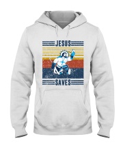 Jesus Saves Hockey Vintage Hooded Sweatshirt tile