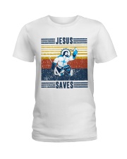 Jesus Saves Hockey Vintage Ladies T-Shirt tile