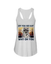Raccoon Eff You See Kay Ladies Flowy Tank tile