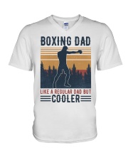 Boxing Dad Like A Regular Dad But Cooler V-Neck T-Shirt tile