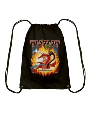 Flaming Tiamat Dungeons and Dragons Drawstring Bag tile