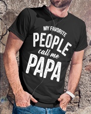 My Favorite People Call me Papa Classic T-Shirt lifestyle-mens-crewneck-front-4
