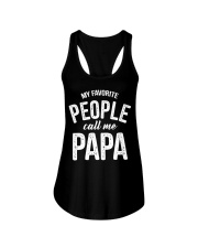 My Favorite People Call me Papa Ladies Flowy Tank tile