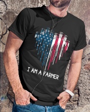 Tractor In Heart Flag Classic T-Shirt lifestyle-mens-crewneck-front-4