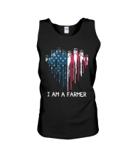 Tractor In Heart Flag Unisex Tank tile